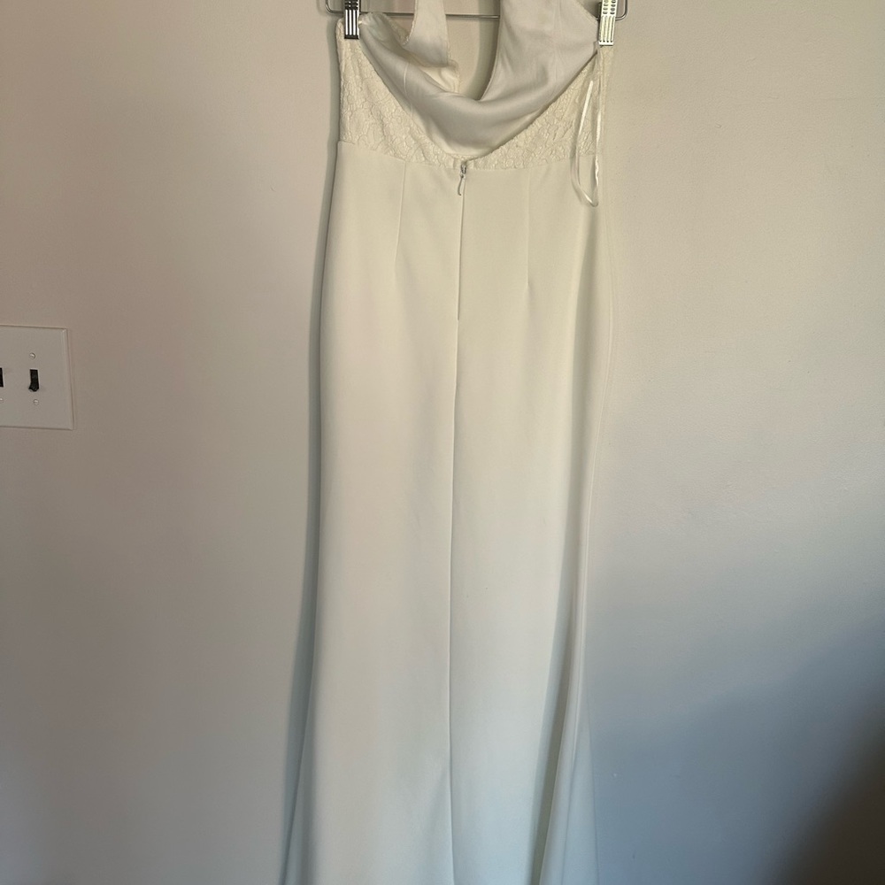 Lulus Love Potion Ivory Lace Halter‎ Maxi Dress – Size S - Picture 11 of 16